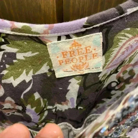 Free People Western Royalty Beaded Sun Dress - Picture 5 of 7